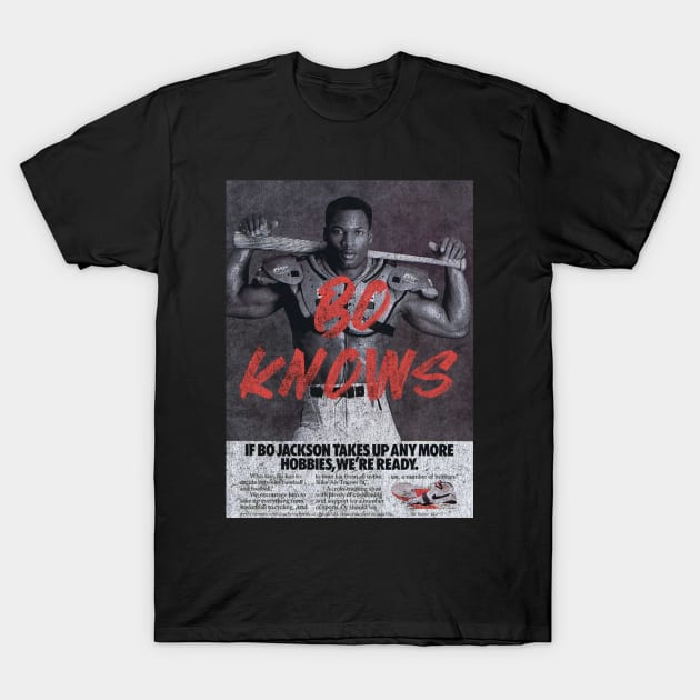 Bo Knows - Bo Jackson - T-Shirt | TeePublic Bo Knows - Bo Jackson - T-Shirt | TeePublic